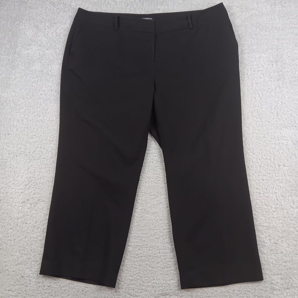 Liz Claiborne Dress Pant Sophie Classic Woman 20WS Black Stretch Trouser 73678-5